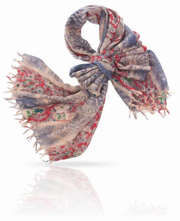 Палантин Женский ZW-TRIBAL/CREAM